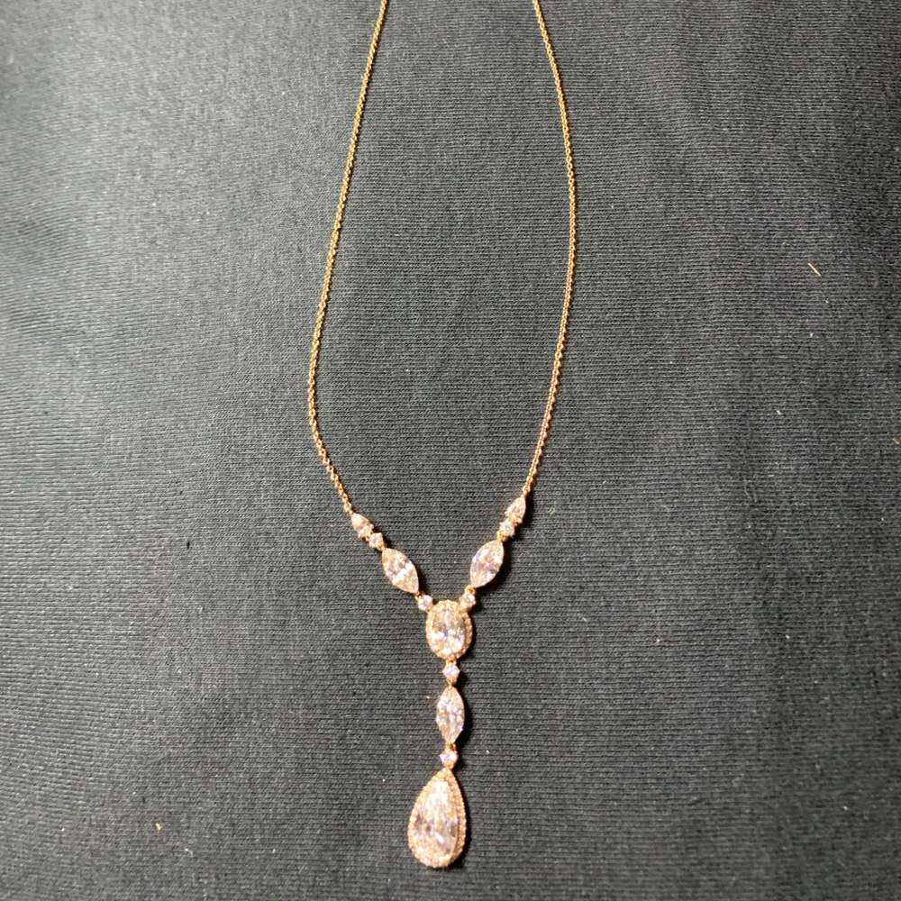 Eliot Danori Goldtone Crystal Y-Necklace